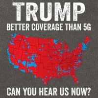Trump Better Coverage Than 5g Can You Hear Us Now Cotton Canvas Backpack