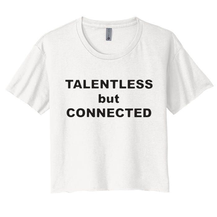 Talentless But Connected Crop Top