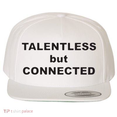 Talentless But Connected Wool Snapback Cap