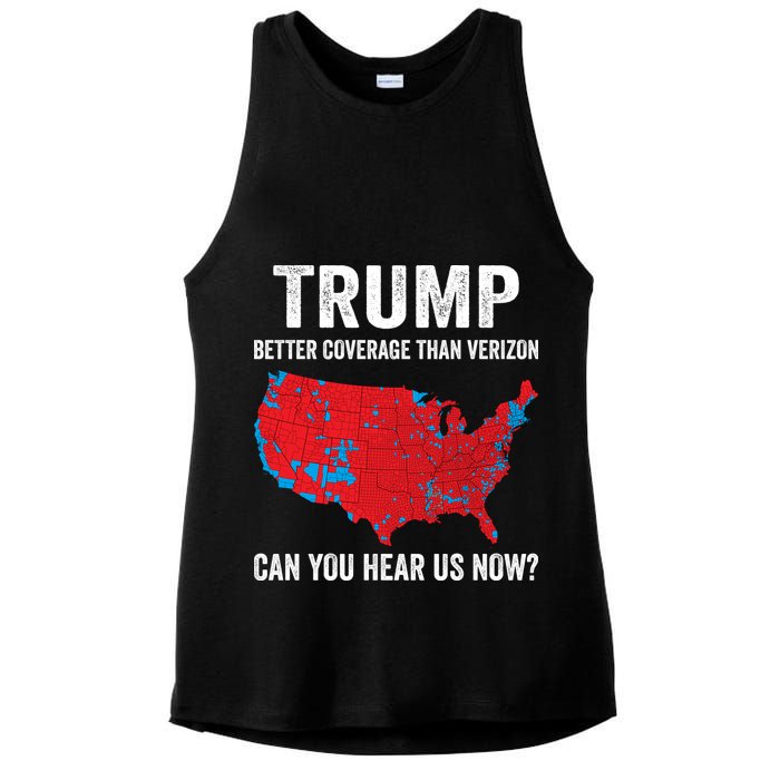 Trump Better Coverage Than Verizon Can You Hear Us Now Ladies PosiCharge Tri-Blend Wicking Tank