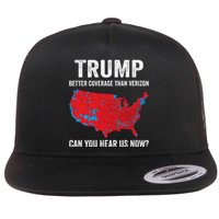 Trump Better Coverage Than Verizon Can You Hear Us Now Flat Bill Trucker Hat