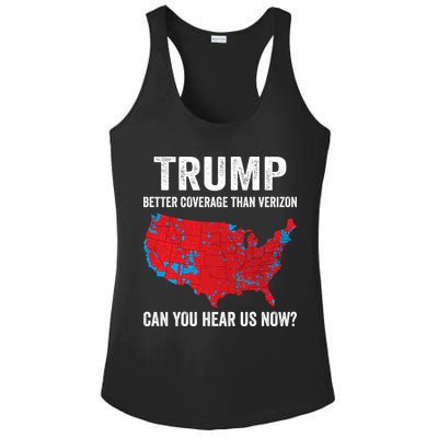 Trump Better Coverage Than Verizon Can You Hear Us Now Ladies PosiCharge Competitor Racerback Tank