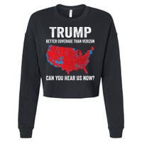 Trump Better Coverage Than Verizon Can You Hear Us Now Cropped Pullover Crew