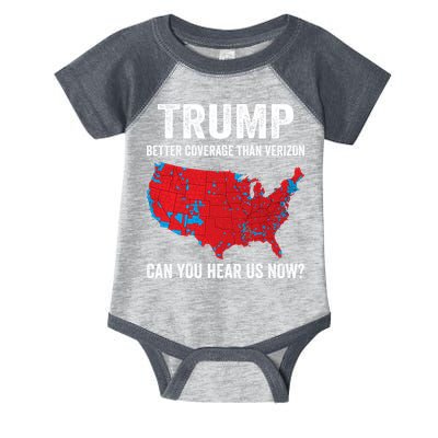 Trump Better Coverage Than Verizon Can You Hear Us Now Infant Baby Jersey Bodysuit