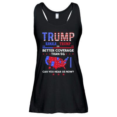 Trump Better Coverage Than 5g Can You Hear Us Now Politics Ladies Essential Flowy Tank