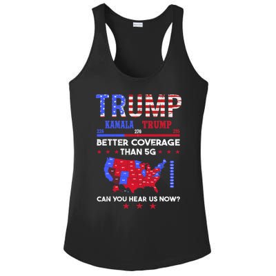 Trump Better Coverage Than 5g Can You Hear Us Now Politics Ladies PosiCharge Competitor Racerback Tank