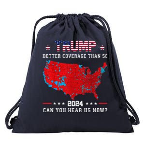 Trump Better Coverage Than 5g Can You Hear Us Now Politics Drawstring Bag