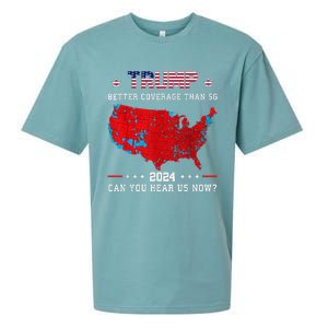 Trump Better Coverage Than 5g Can You Hear Us Now Politics Sueded Cloud Jersey T-Shirt