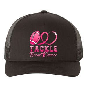 Tackle Breast Cancer Awareness Football Pink Ribbon Yupoong Adult 5-Panel Trucker Hat