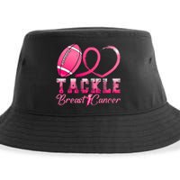 Tackle Breast Cancer Awareness Football Pink Ribbon Sustainable Bucket Hat