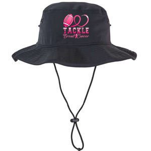 Tackle Breast Cancer Awareness Football Pink Ribbon Legacy Cool Fit Booney Bucket Hat