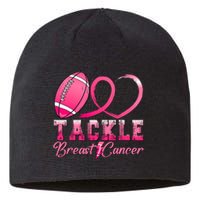 Tackle Breast Cancer Awareness Football Pink Ribbon Sustainable Beanie