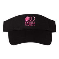 Tackle Breast Cancer Awareness Football Pink Ribbon Valucap Bio-Washed Visor