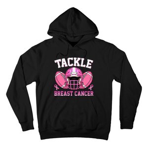 tackle breast cancer awareness pink ribbon wo  Hoodie