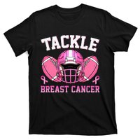 tackle breast cancer awareness pink ribbon wo  T-Shirt