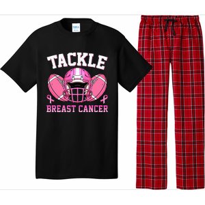 tackle breast cancer awareness pink ribbon wo  Pajama Set