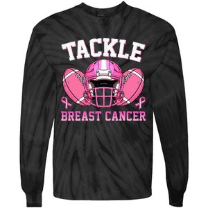 tackle breast cancer awareness pink ribbon wo  Tie-Dye Long Sleeve Shirt