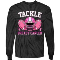 tackle breast cancer awareness pink ribbon wo  Tie-Dye Long Sleeve Shirt