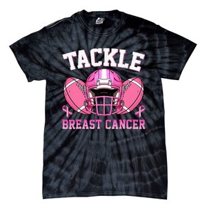 tackle breast cancer awareness pink ribbon wo  Tie-Dye T-Shirt