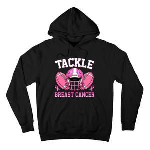 tackle breast cancer awareness pink ribbon wo  Tall Hoodie