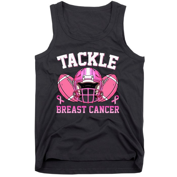 tackle breast cancer awareness pink ribbon wo  Tank Top