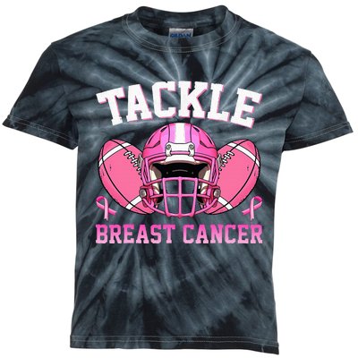 tackle breast cancer awareness pink ribbon wo  Kids Tie-Dye T-Shirt