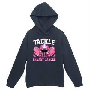 tackle breast cancer awareness pink ribbon wo  Urban Pullover Hoodie