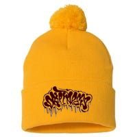 Tape B Cartunes X Driptapes Pom Pom 12in Knit Beanie