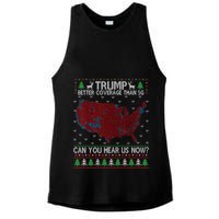 Trump Better Coverage Than 5g Can You Hear Us Now Chirtsmas Ugly Ladies PosiCharge Tri-Blend Wicking Tank
