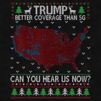 Trump Better Coverage Than 5g Can You Hear Us Now Chirtsmas Ugly Ladies PosiCharge Tri-Blend Wicking Tank