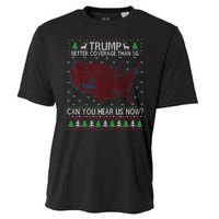 Trump Better Coverage Than 5g Can You Hear Us Now Chirtsmas Ugly Cooling Performance Crew T-Shirt