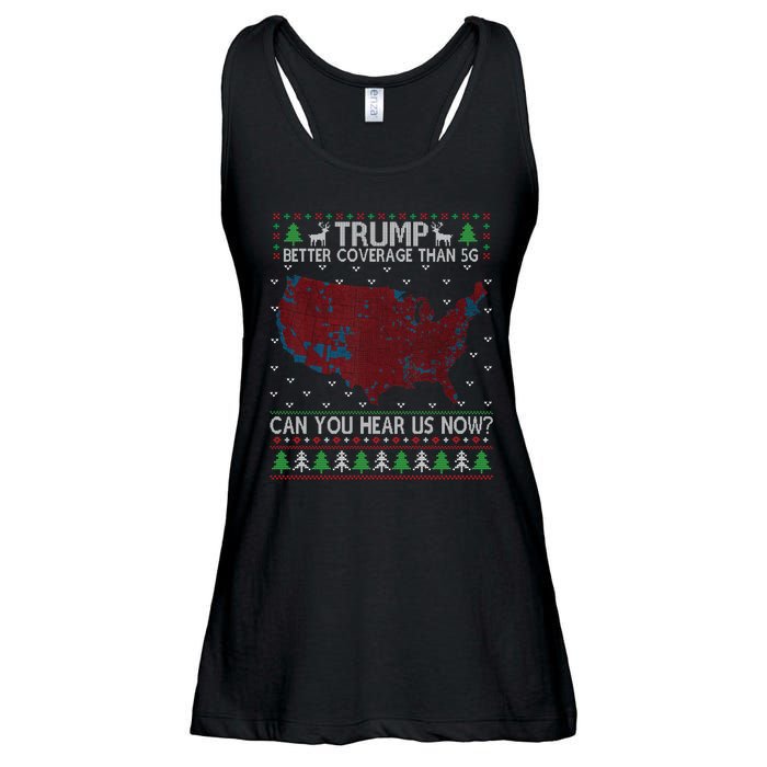 Trump Better Coverage Than 5g Can You Hear Us Now Chirtsmas Ugly Ladies Essential Flowy Tank