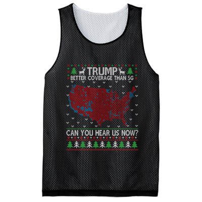 Trump Better Coverage Than 5g Can You Hear Us Now Chirtsmas Ugly Mesh Reversible Basketball Jersey Tank