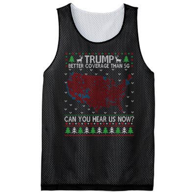 Trump Better Coverage Than 5g Can You Hear Us Now Chirtsmas Ugly Mesh Reversible Basketball Jersey Tank