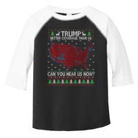 Trump Better Coverage Than 5g Can You Hear Us Now Chirtsmas Ugly Toddler Fine Jersey T-Shirt