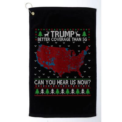 Trump Better Coverage Than 5g Can You Hear Us Now Chirtsmas Ugly Golf Towel