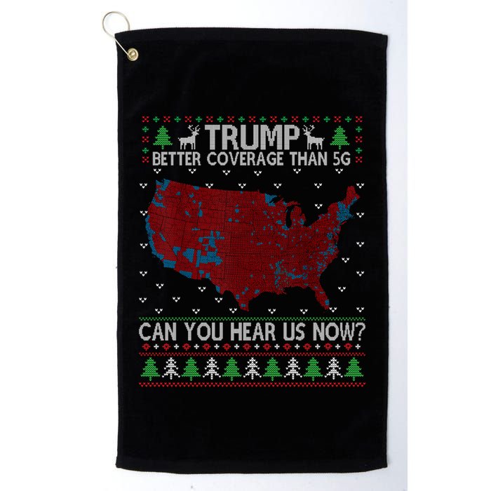 Trump Better Coverage Than 5g Can You Hear Us Now Chirtsmas Ugly Golf Towel