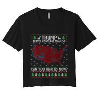 Trump Better Coverage Than 5g Can You Hear Us Now Chirtsmas Ugly Crop Top