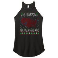 Trump Better Coverage Than 5g Can You Hear Us Now Chirtsmas Ugly Women's Perfect Tri Rocker Tank