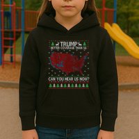 Trump Better Coverage Than 5g Can You Hear Us Now Chirtsmas Ugly Kids Hoodie