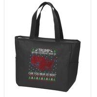 Trump Better Coverage Than 5g Can You Hear Us Now Chirtsmas Ugly Zip Tote Bag