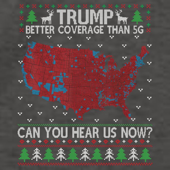 Trump Better Coverage Than 5g Can You Hear Us Now Chirtsmas Ugly Vector Backpack