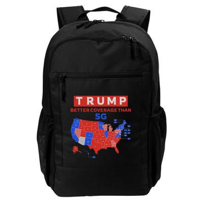 Trump Better Coverage Than 5g Ugly Christmas Sweater Xmas Daily Commute Backpack