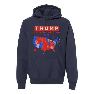 Trump Better Coverage Than 5g Ugly Christmas Sweater Xmas Premium Hoodie