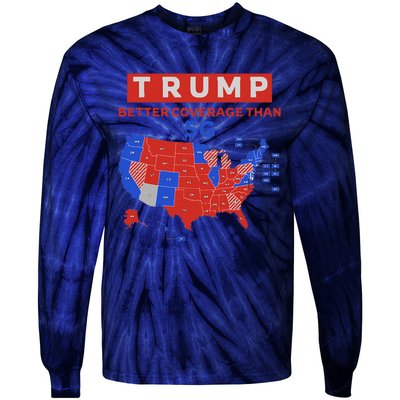 Trump Better Coverage Than 5g Ugly Christmas Sweater Xmas Tie-Dye Long Sleeve Shirt