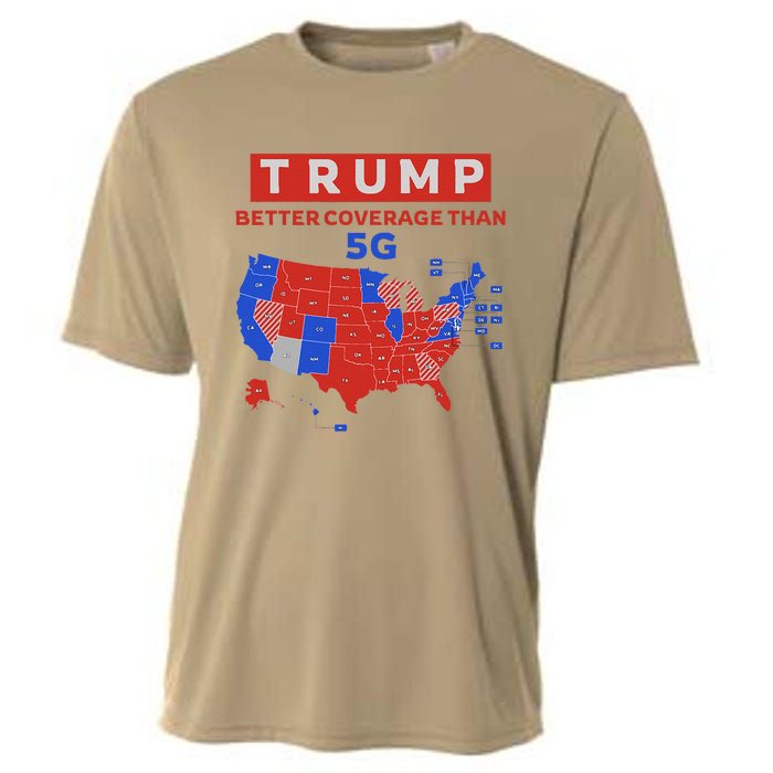 Trump Better Coverage Than 5g Ugly Christmas Sweater Xmas Cooling Performance Crew T-Shirt