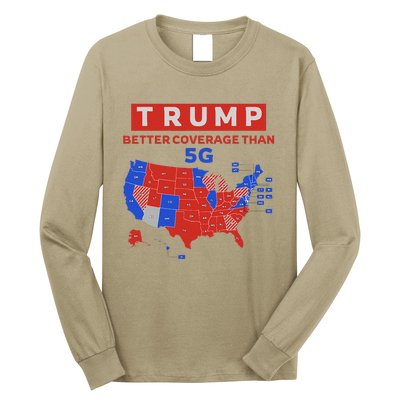 Trump Better Coverage Than 5g Ugly Christmas Sweater Xmas Long Sleeve Shirt