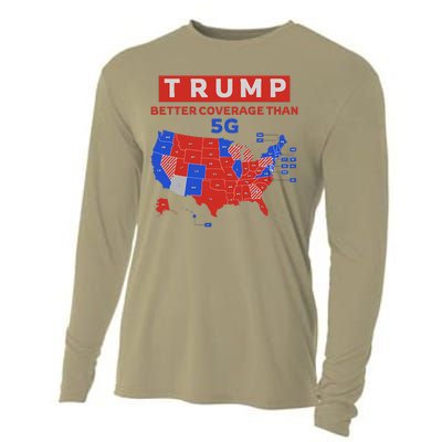 Trump Better Coverage Than 5g Ugly Christmas Sweater Xmas Cooling Performance Long Sleeve Crew