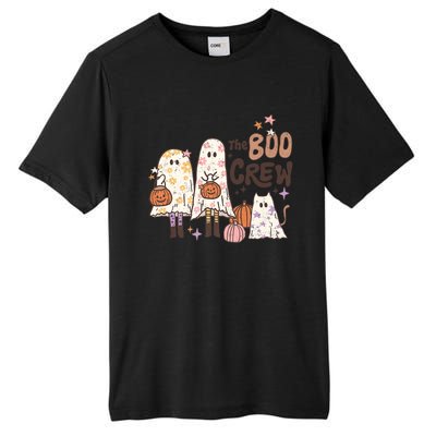 The Boo Crew Matching Retro Ghost Cat Trick Or Treat Costume Cute Gift Tall Fusion ChromaSoft Performance T-Shirt