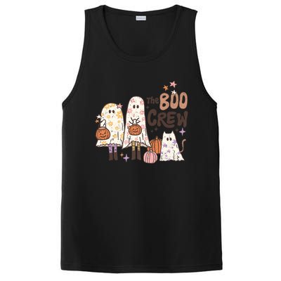 The Boo Crew Matching Retro Ghost Cat Trick Or Treat Costume Cute Gift PosiCharge Competitor Tank